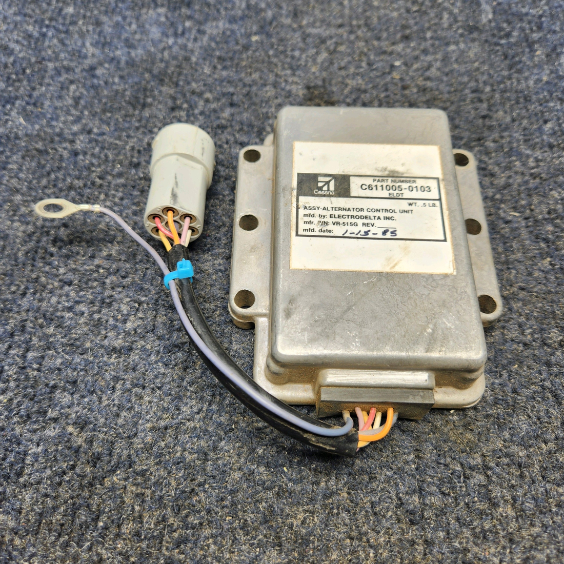 Used aircraft parts for sale, C611005-0103) Cessna Texas Several AUXILEC ALTERNATOR CONTROL UNIT ASSEMBLY