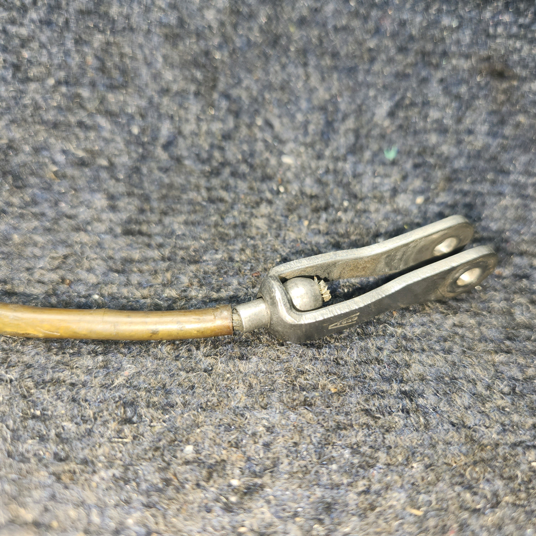 Used aircraft parts for sale, 20868-00 Piper PA28-140 Seat Belt Attach Cable Rear Side