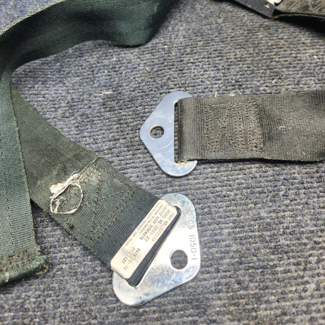 Used aircraft parts for sale, 500576 PIPER PA28-161 Warrior III SEAT BELT ASSY BLACK "SEE PHOTS FOR DETAILS"