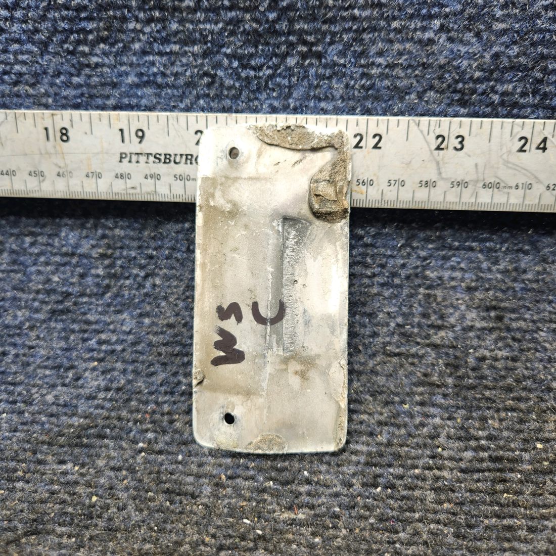 Used aircraft parts for sale, 69219-000 Piper PA28-161 Windshield Collar Plate – Outside Center