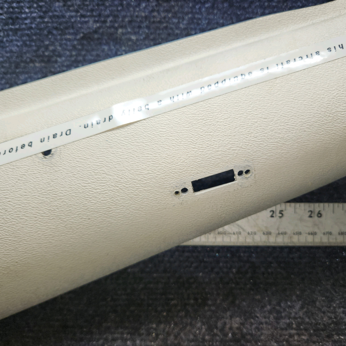 Used aircraft parts for sale, 0413484-18 cessna 172N Doorpost Shield Assembly - LH