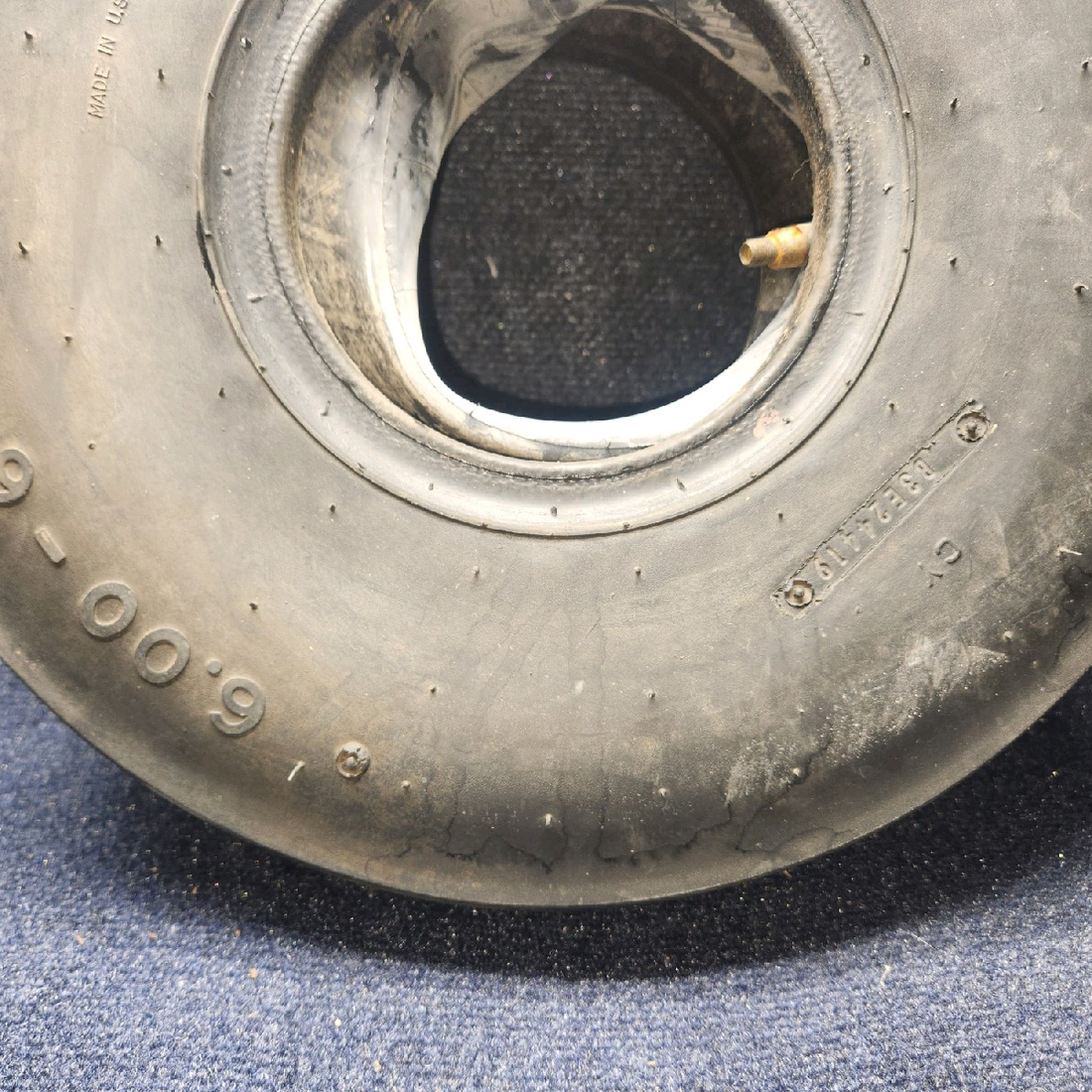Used aircraft parts for sale, 30843 Air Hawk piper PA-28-181 6.00-6 4-Ply Type III Aircraft Tire with Tube