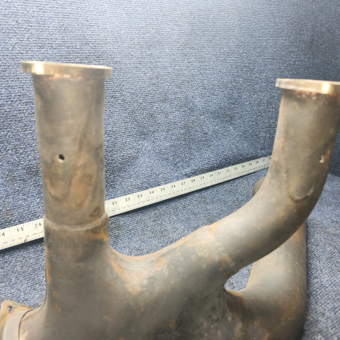 Used aircraft parts for sale, 2454000-14/ 2454000-11 Cessna 172RG Exhaust Collector - Riser- Crossover