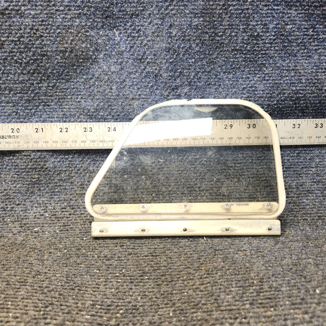 Used aircraft parts for sale, 65896-000 Piper PA32RT-300 Storm Window Assembly with Hinge