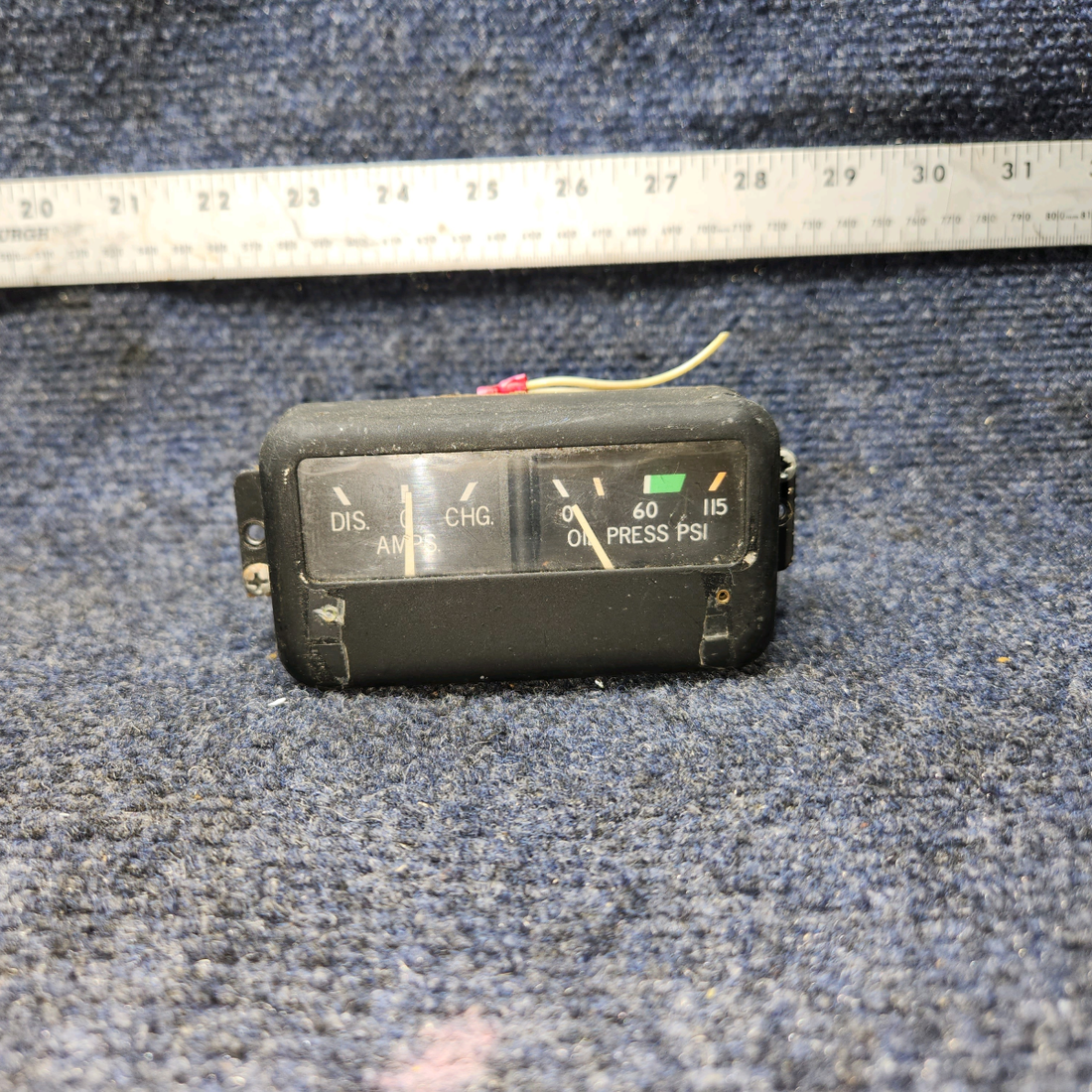 Used aircraft parts for sale, 6247-00148 Rochester Cessna 172RG Intrument Cluster Amp/ Oil Press