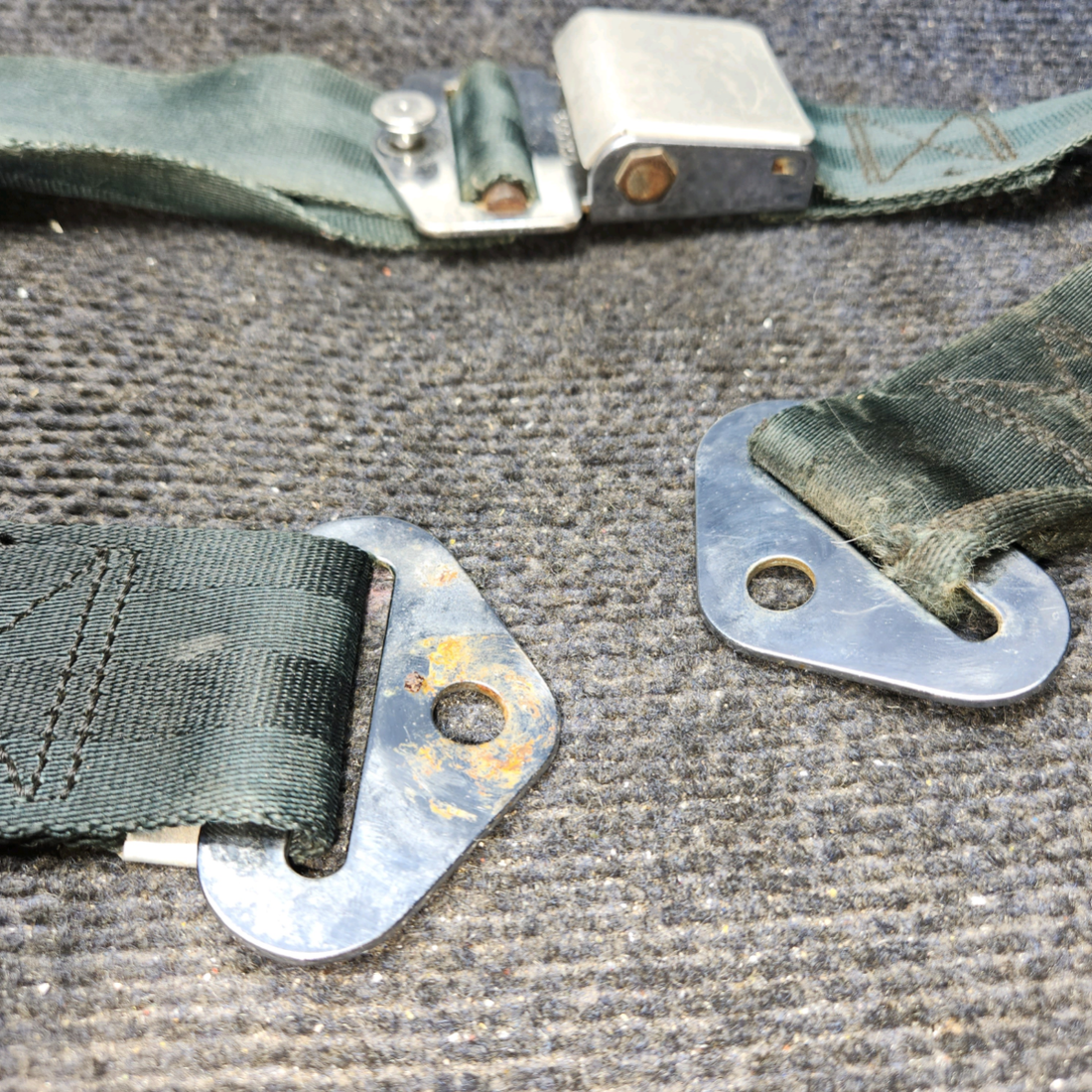 Used aircraft parts for sale, 449965-421-2264 AM-Safe 9600-22 Piper PA28-161 Seatbelt Assembly Missing Tag