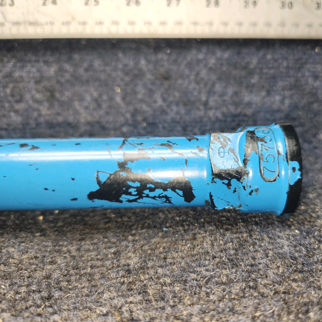 Used aircraft parts for sale, 75736 Lycoming O-320 Piper PA28-140 Oil Level Gage tube 12.25" Long / 11.5" From Base