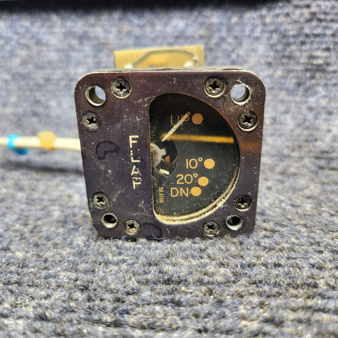 Used aircraft parts for sale, 50-384001-33 Beechcraft A24R Flap Position Indicator Gauge