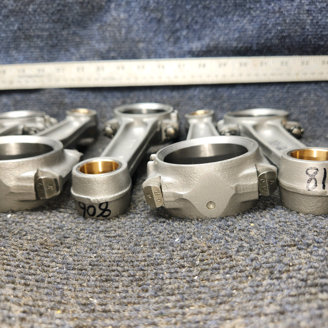 Used aircraft parts for sale, 530186 Continental O-300D Cessna 172F Connecting Rods