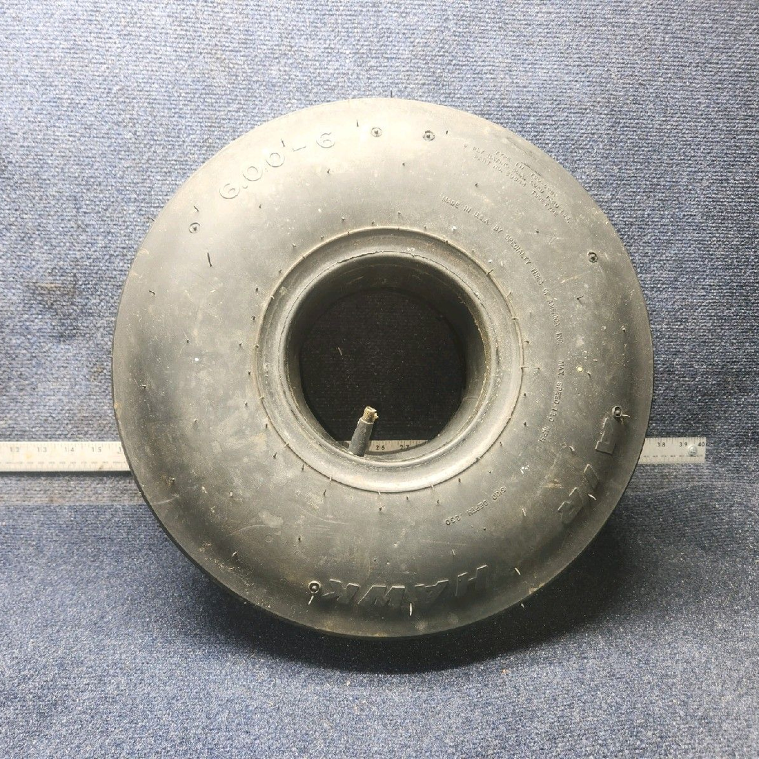 Used aircraft parts for sale, 30843 Air Hawk piper PA-28-181 6.00-6 4-Ply Type III Aircraft Tire with Tube