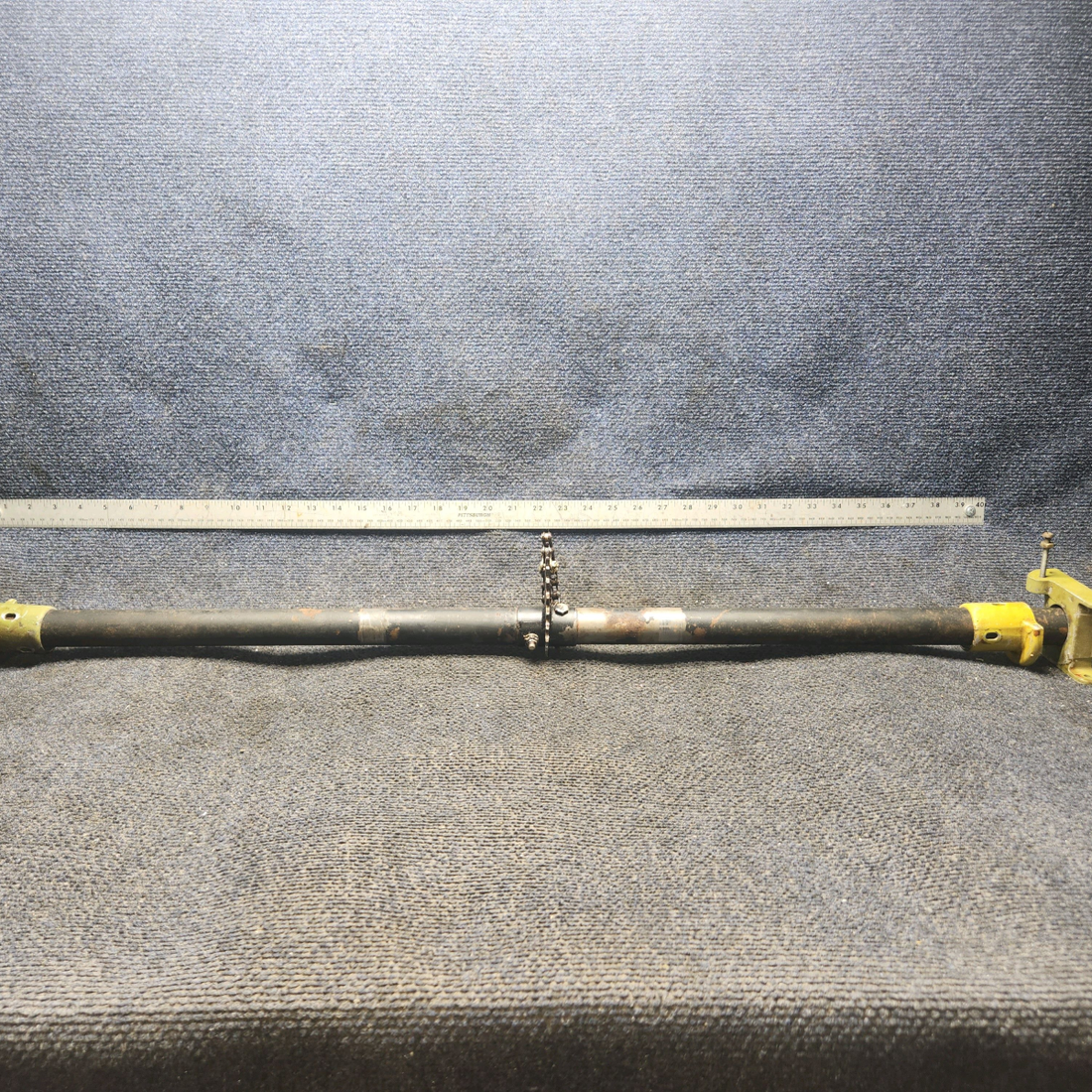 Used aircraft parts for sale, 62705-000 Piper PA-28-140 Flap Torque Tube with LH and RH Fitting