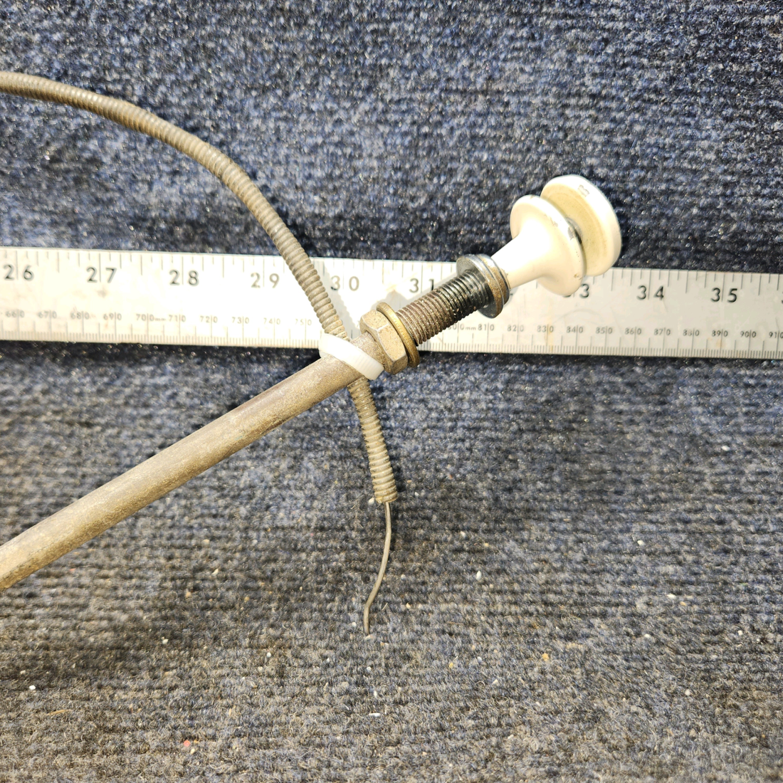 Used aircraft parts for sale, S1241-4 Cessna 182G Control Assembly Cabin Air (32.5" long)