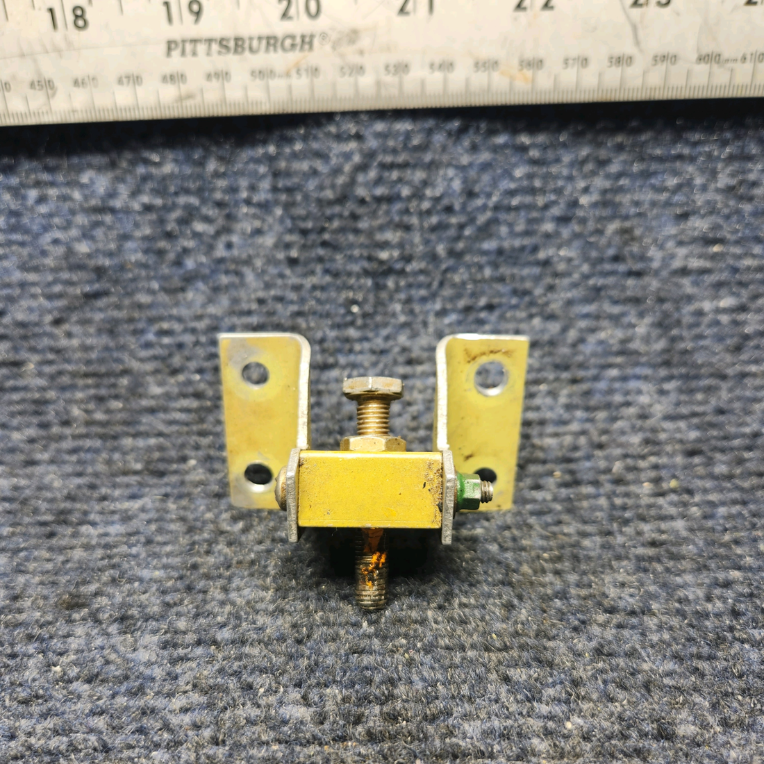 Used aircraft parts for sale, 002-410031-1 Beechcraft F33A STOP ASSY RUDDER PEDAL BELLCRANK