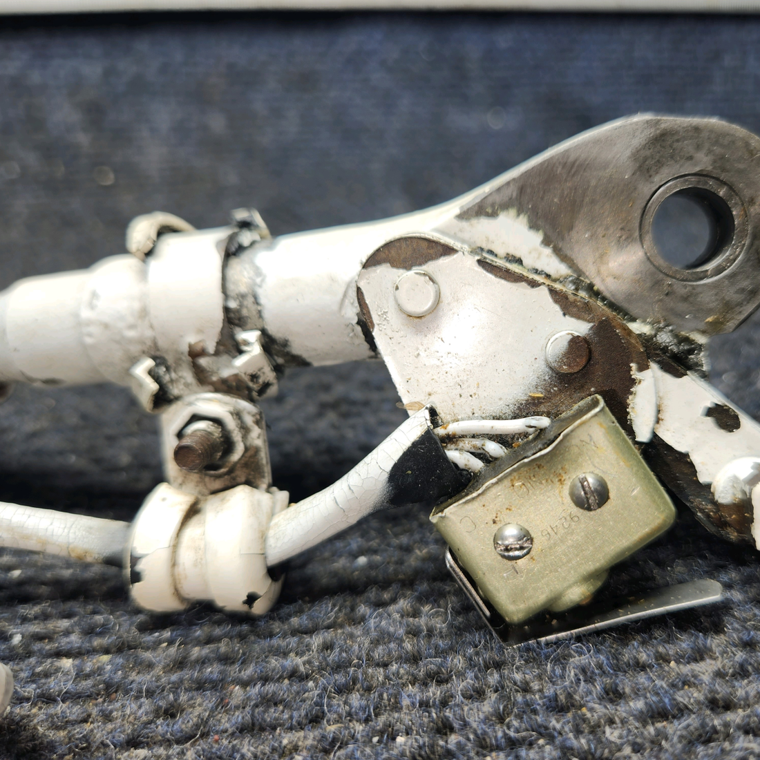 Used aircraft parts for sale, 67797-004 Piper PA32RT-300 Link Assembly Main Gear Truss with Switch - RH (14-28 v)