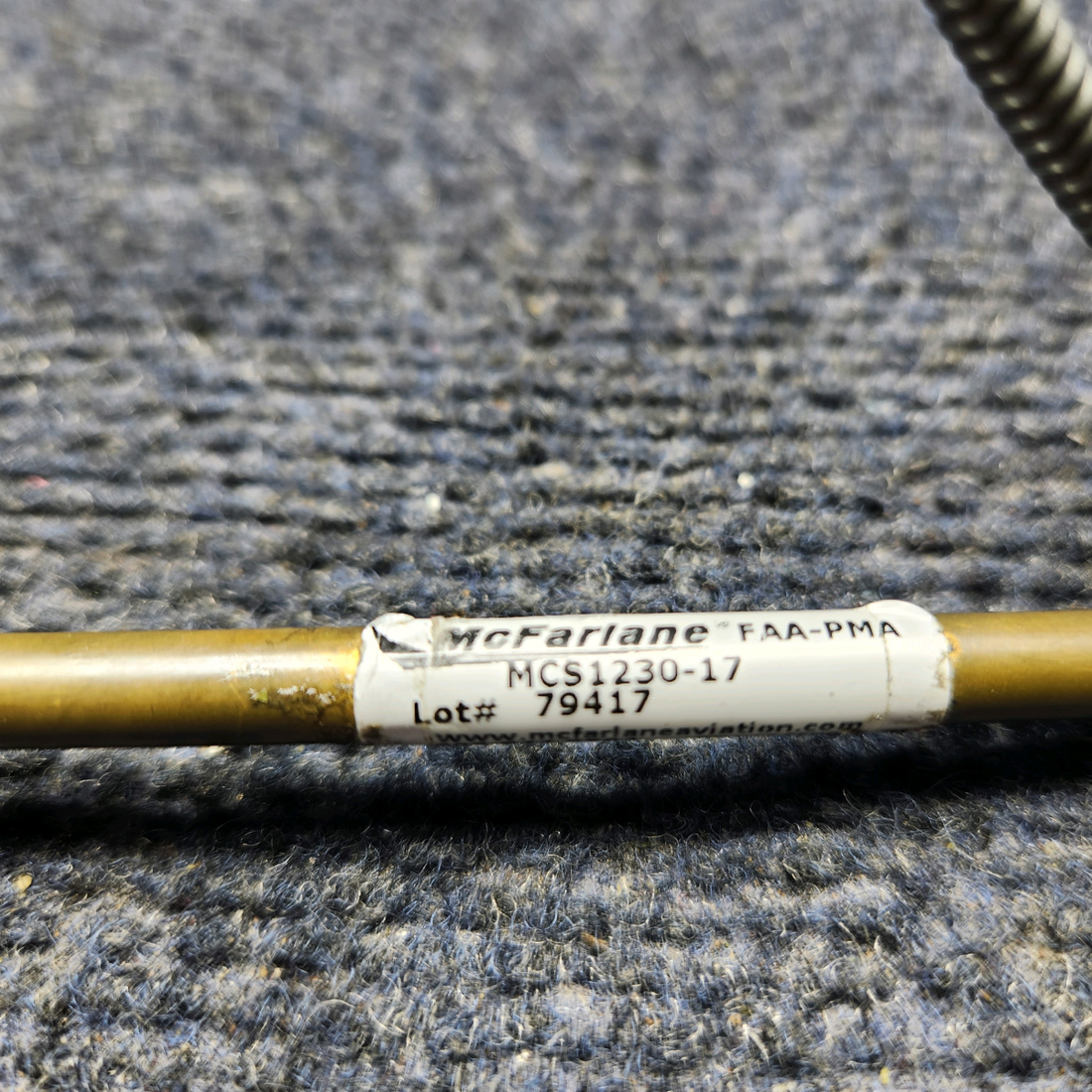 Used aircraft parts for sale, MCS1230-17 CESSNA 172K CABIN  HEAT CONTROL CABLE (L: 40")
