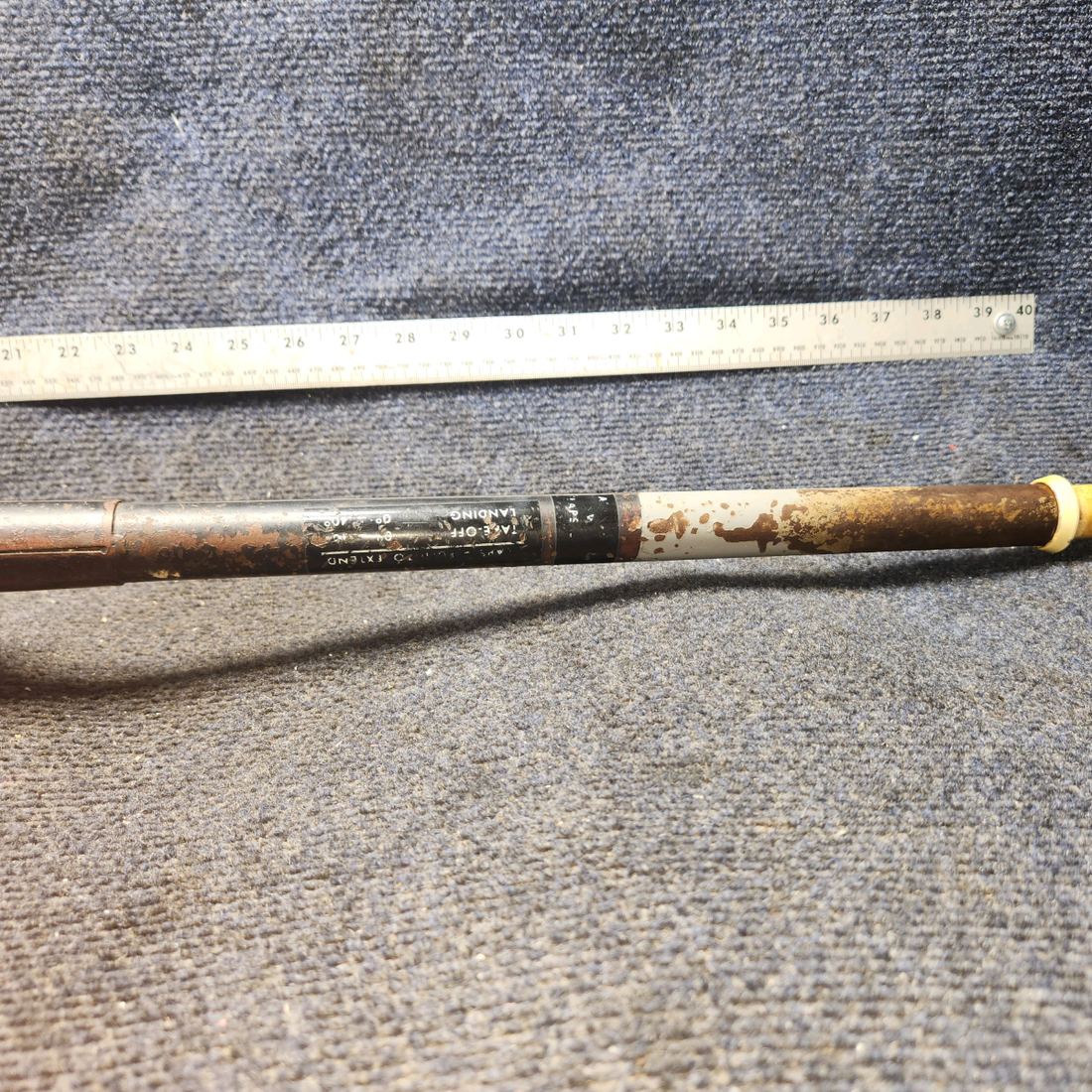 Used aircraft parts for sale, 0510166-6, 0510171-1 Cessna 172E Flap Lever Assembly with Ratchet and Spacers