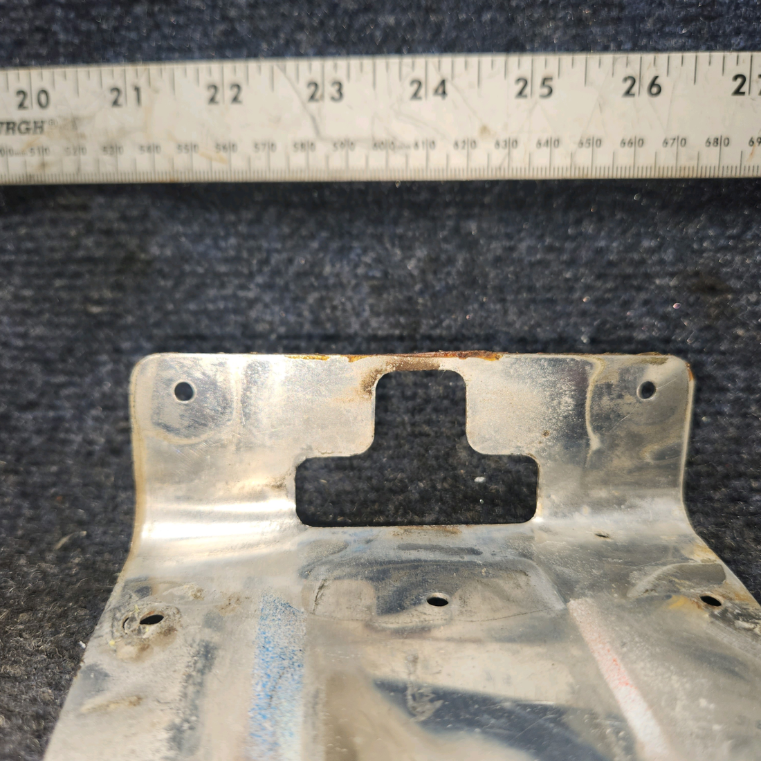 Used aircraft parts for sale, 63012-00 Piper PA28-140 Door Latch Cover Plate