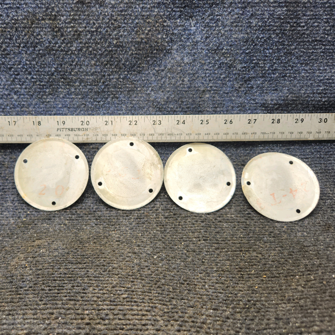 Used aircraft parts for sale, S225-3 Cessna 172 Flap Inspection Cover Plate Set of 4