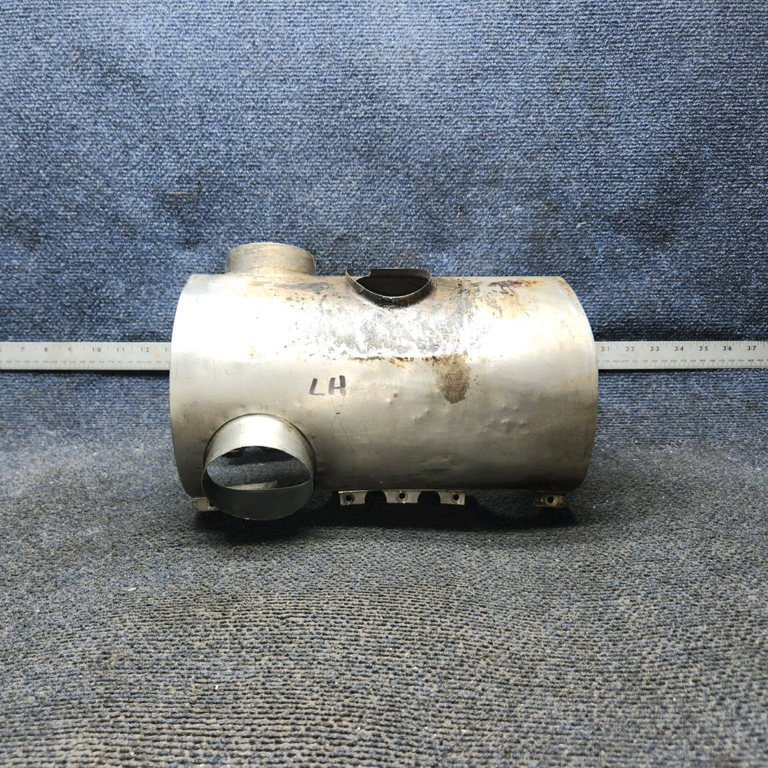 Used aircraft parts for sale, 0550176-37 Continental O-300, GO-300 Cessna C175 Shroud Assy Exhaust - LH