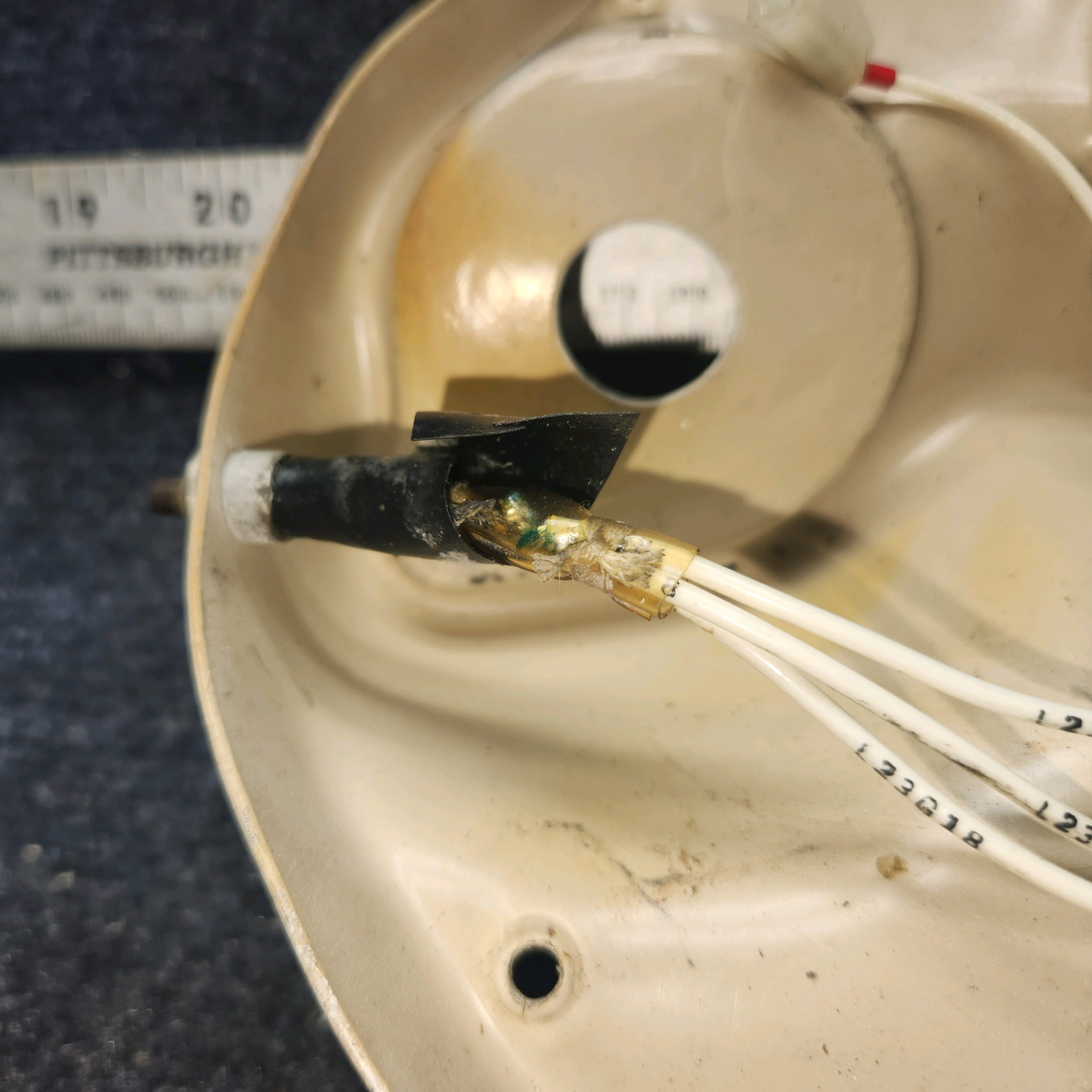 Used aircraft parts for sale, 96-364060-7 BEECHCRAFT 95-55B Ignition Panel Escutcheon Plate