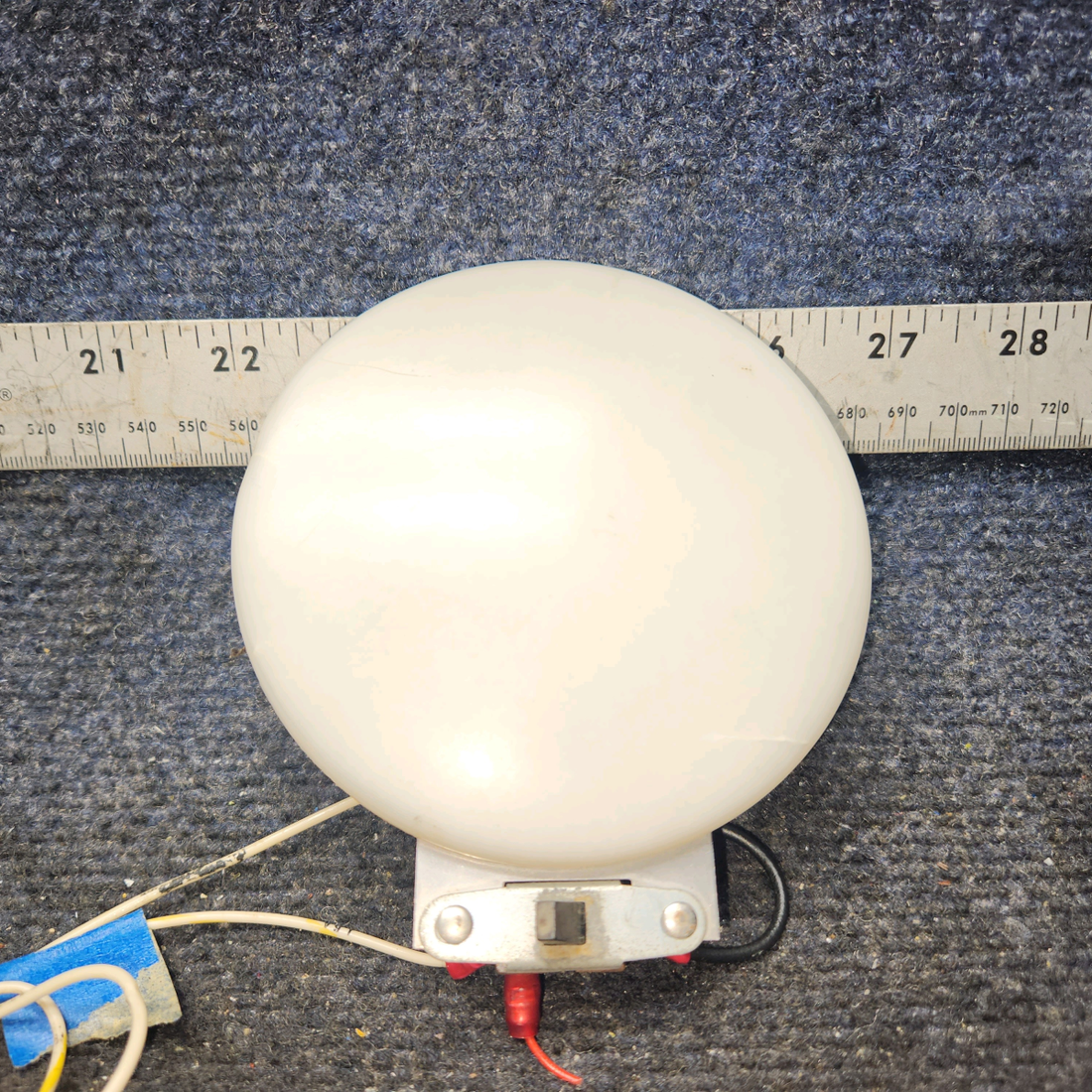 Used aircraft parts for sale, 66632-000 PIPER PA28-140 Reflector Dome Light Assy (14 Volts)