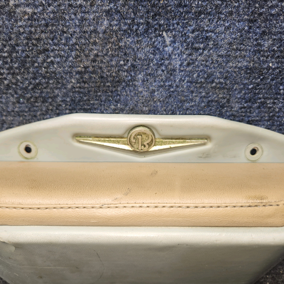 Used aircraft parts for sale, 33-534012-1, 33-534012-5, 35-534012-5 Beechcraft 35-33 Armrest Assembly – Gray/Beige