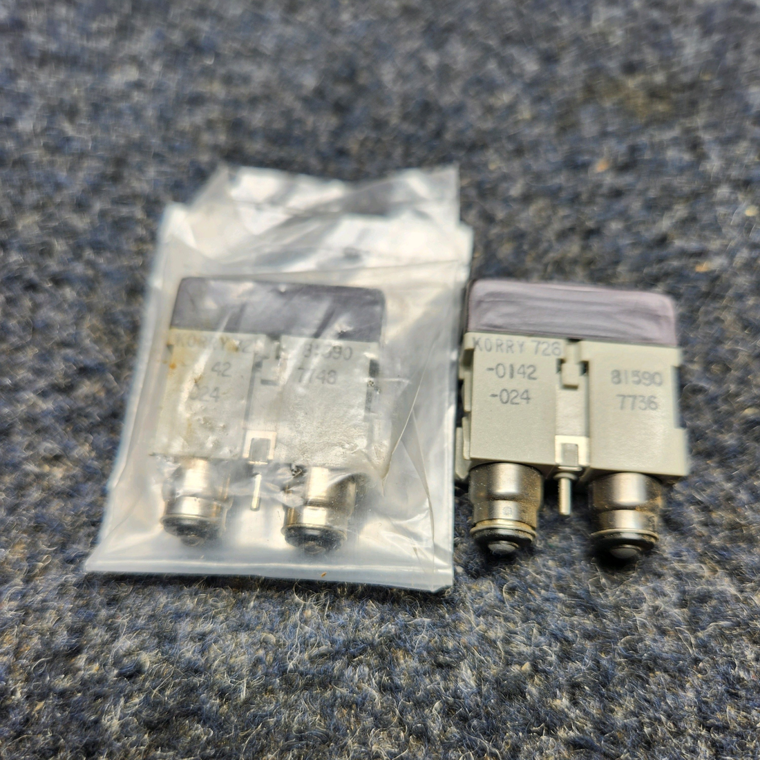 Used aircraft parts for sale, 726-7106-024 Piper  [part_model] Texas Several KORRY NOSE BAGGAGE DOOR ANNUNCIATOR SWITCH