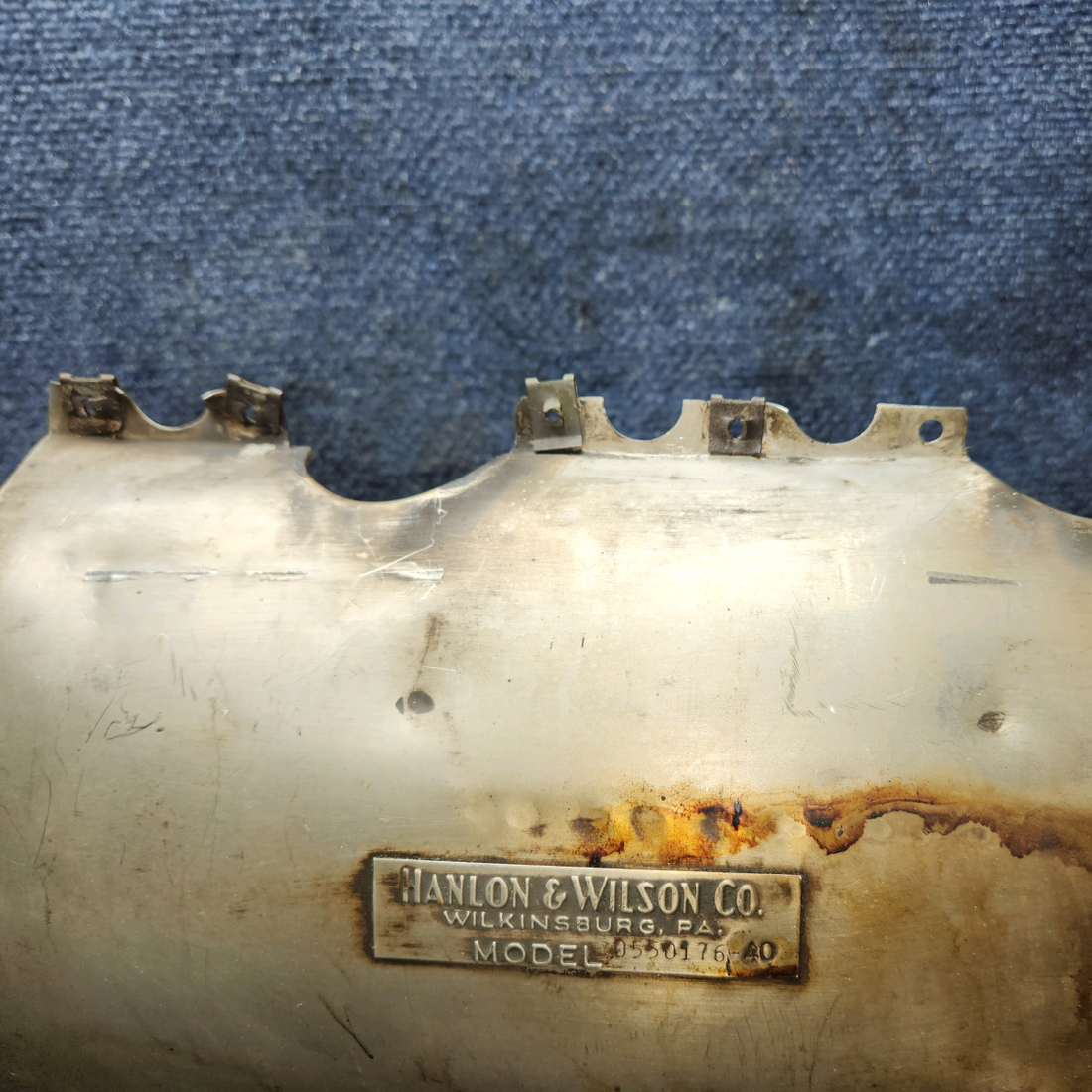 Used aircraft parts for sale, 0550176-38 Continental O-300, GO-300 Cessna C175 Shroud Assy Exhaust - RH