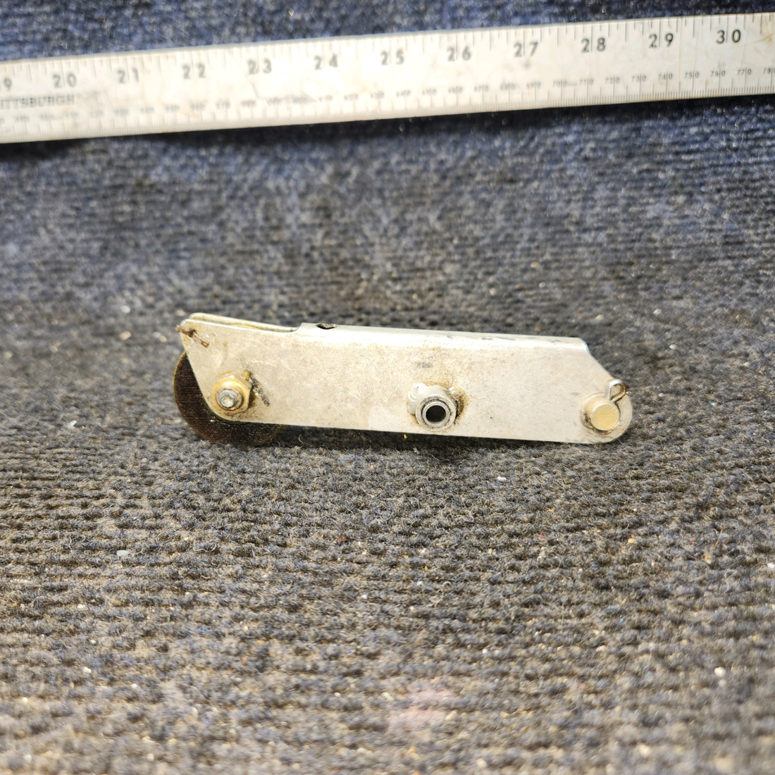 Used aircraft parts for sale, 0713070-9 Cessna 172F Parking Brake Bellcrank Assembly