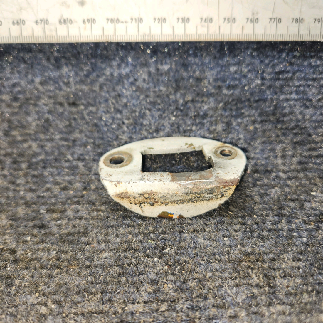 Used aircraft parts for sale, 0711024-4 Cessna 182G Striker Plate Cabin Door