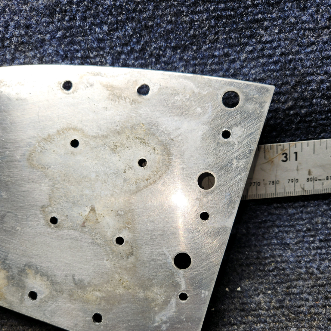 Used aircraft parts for sale, 0713495-14 Cessna 172E Bulkhead Plate reinforcement RH