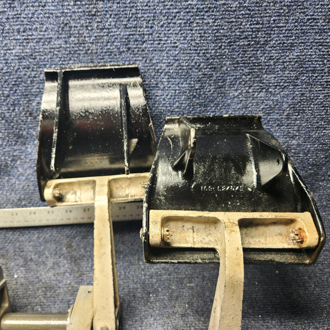 Used aircraft parts for sale, 169-524013-1 Beechcraft A23A Musketeer Custom III RUDDER PEDAL INSTALLATION ASSY