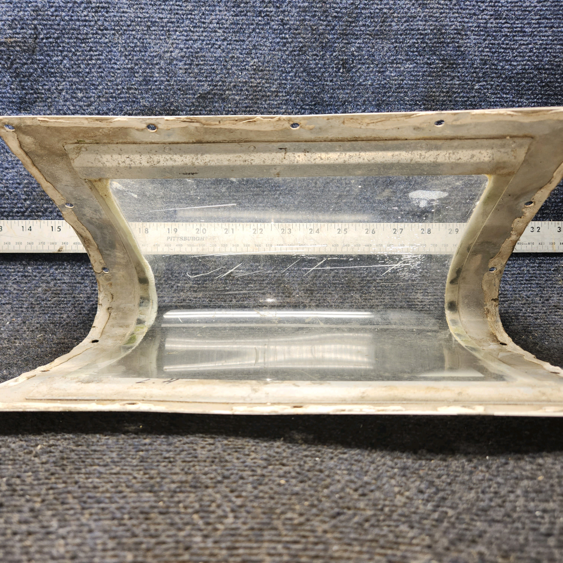 Used aircraft parts for sale, 0523115 cessna 150G Landing Light Window Assembly with Lens