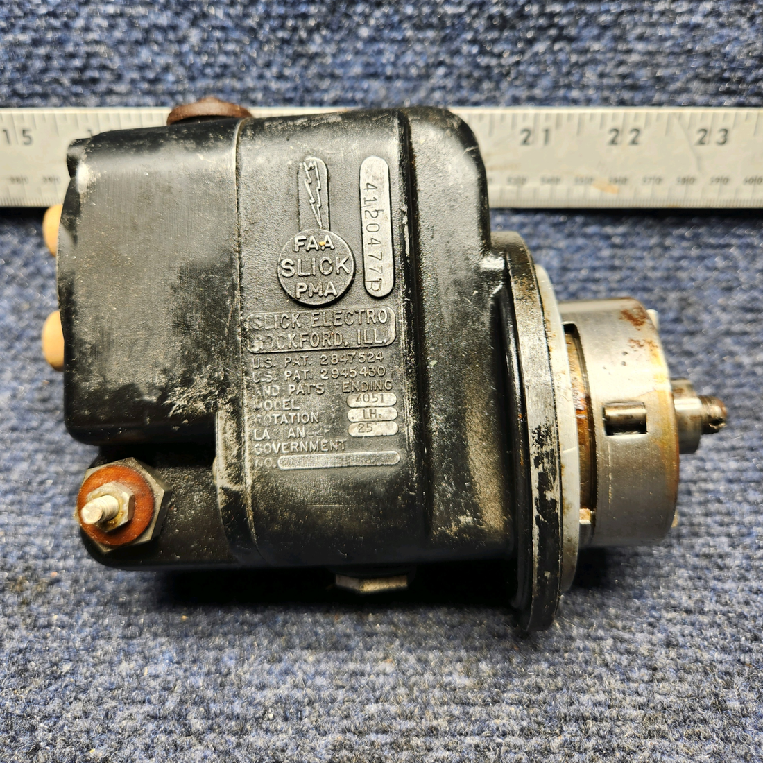 Used aircraft parts for sale, 4051 Slick SLICK MAGNETO  LH W IMPULSE COUPLING -"NO TESTED - NO WARRANTY".