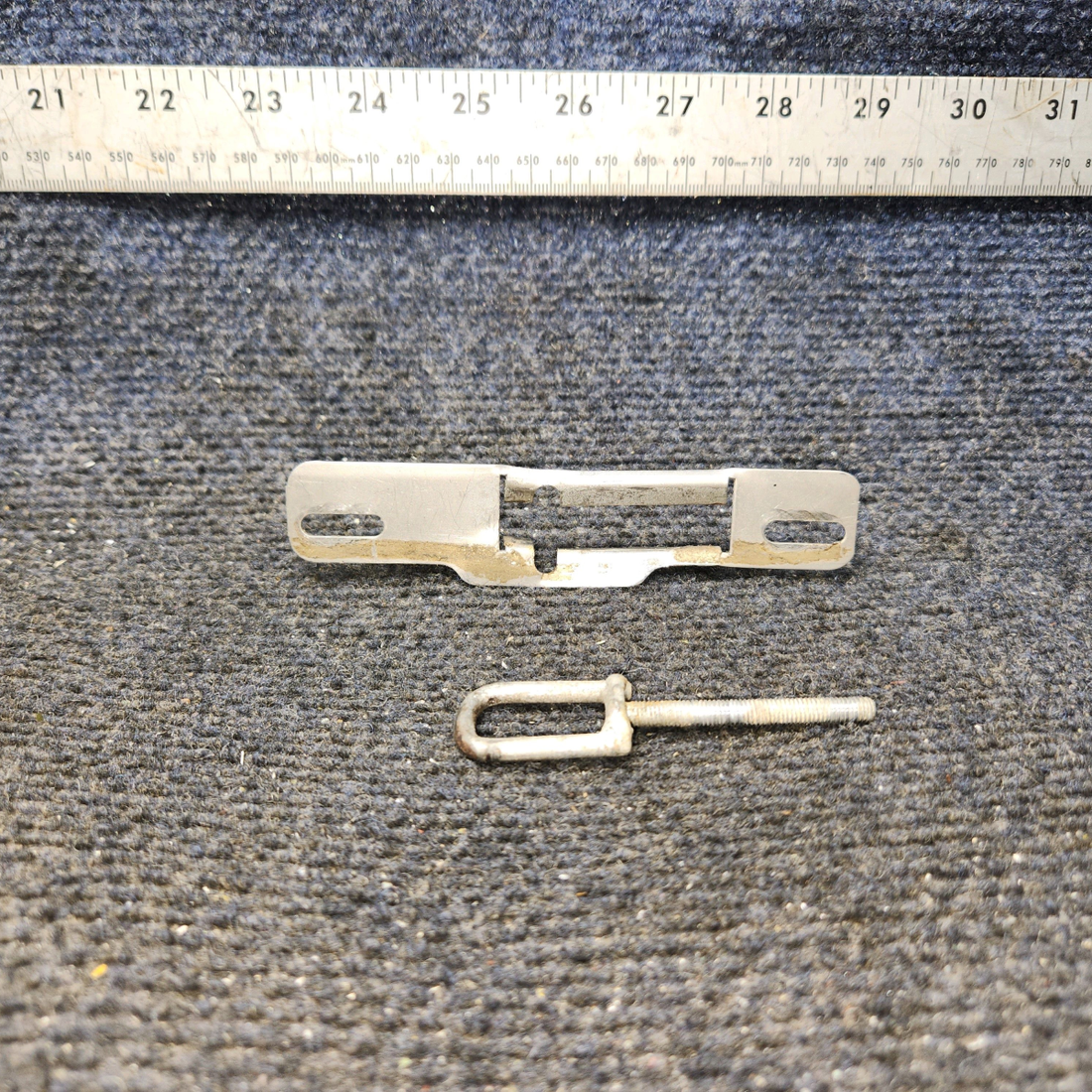 Used aircraft parts for sale, 63037-000 Piper PA32RT-300 Door Latch Plate with Loop Assembly