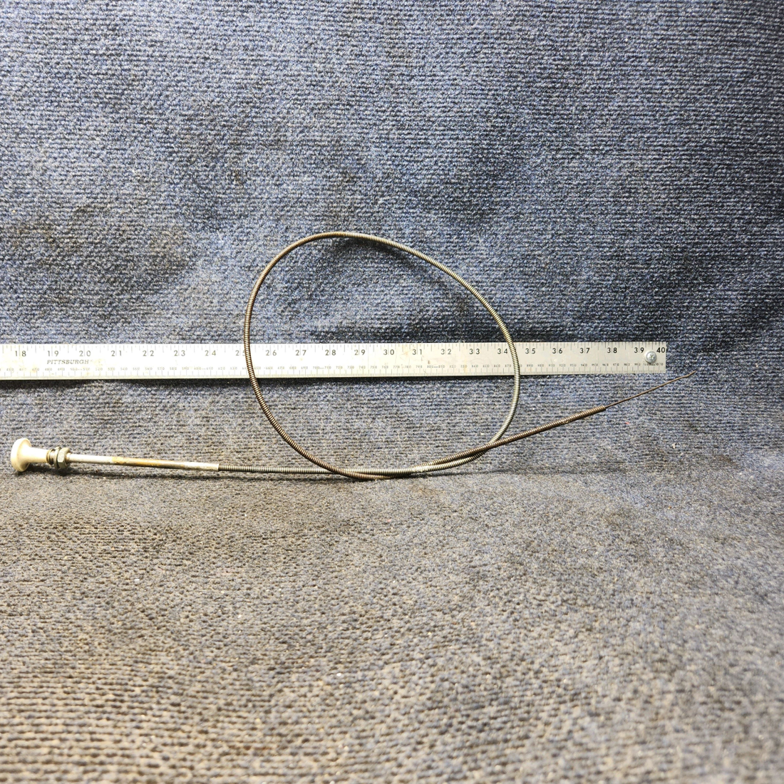 Used aircraft parts for sale, S1239-7 Cessna 172E Cabin Heat Control Cable (Length: 44”)