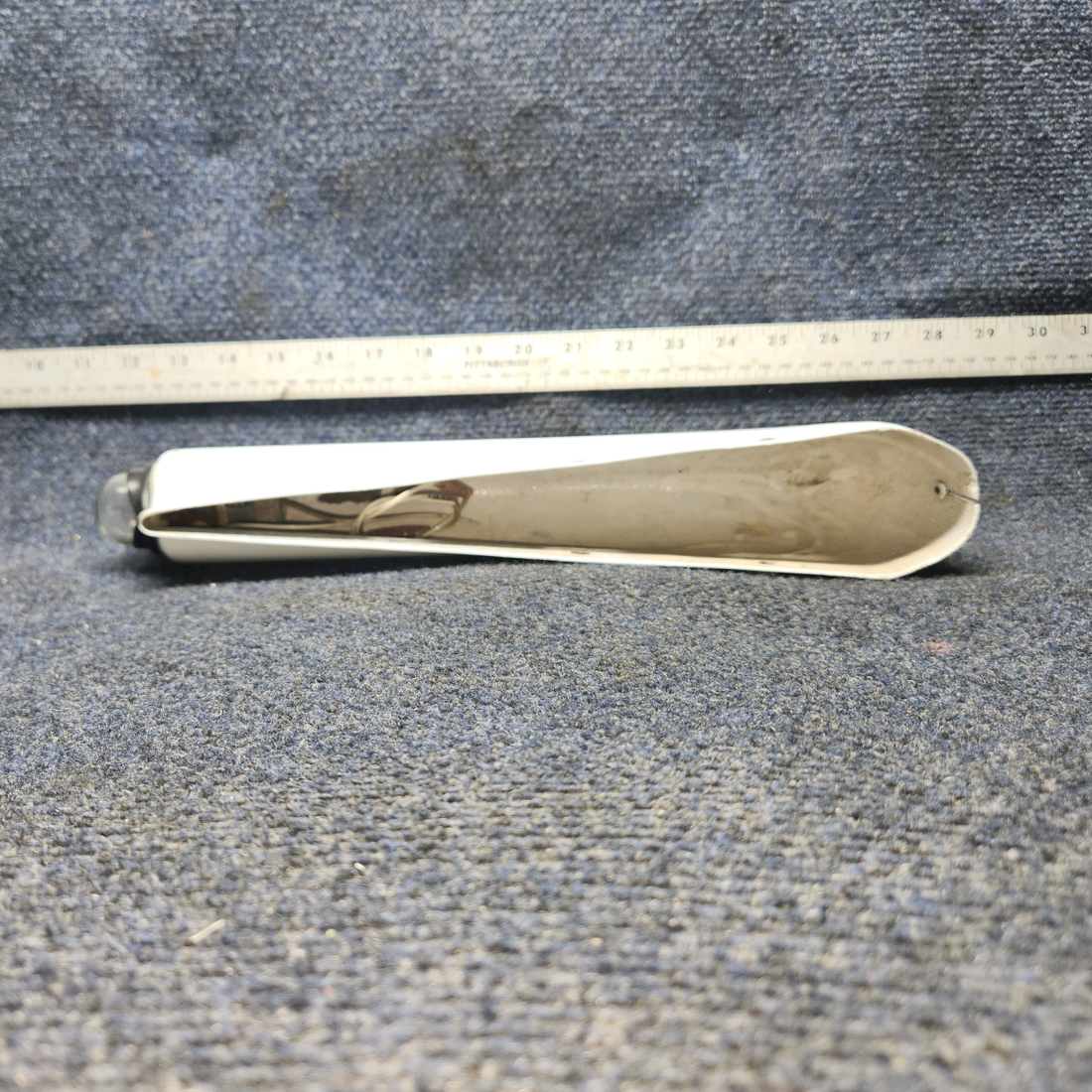 Used aircraft parts for sale, 63541-000 PIPER PA28-140 Rudder Tip Assembly with Tail Light/Fiberglass.