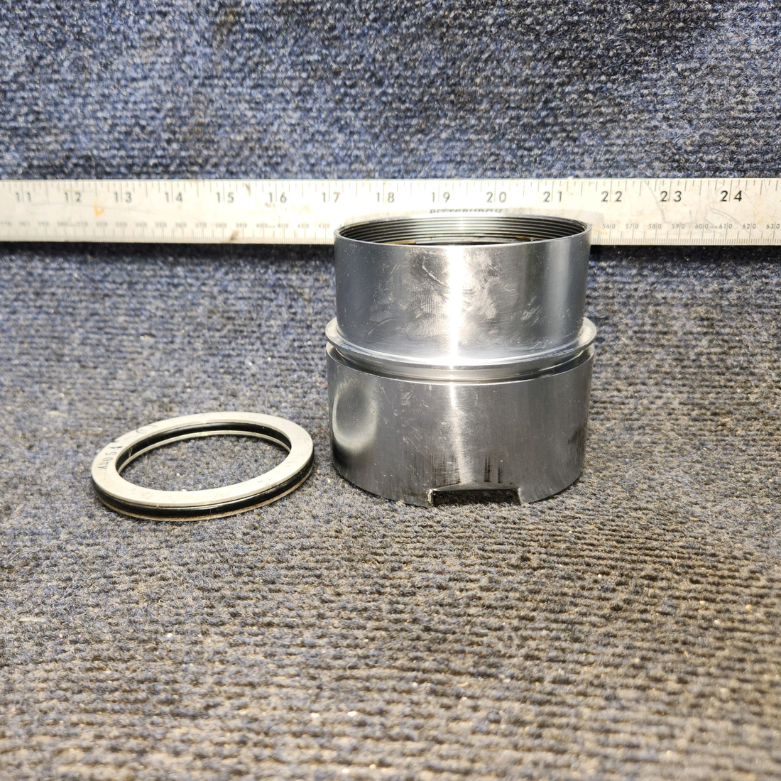 Used aircraft parts for sale, HC-A2V20-4A1 Hartzell BEECHCRAFT F35 Two Blade Preopeller W/ Adapter Kit Logs  (Prop Stuck)