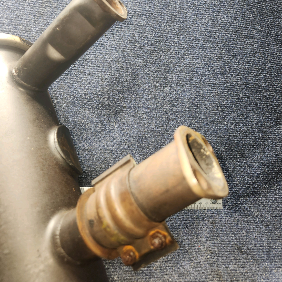 Used aircraft parts for sale, 0450400-26, 0450338-70 Continental O-200 Cessna C-150J Muffler and Stack Assy - RH