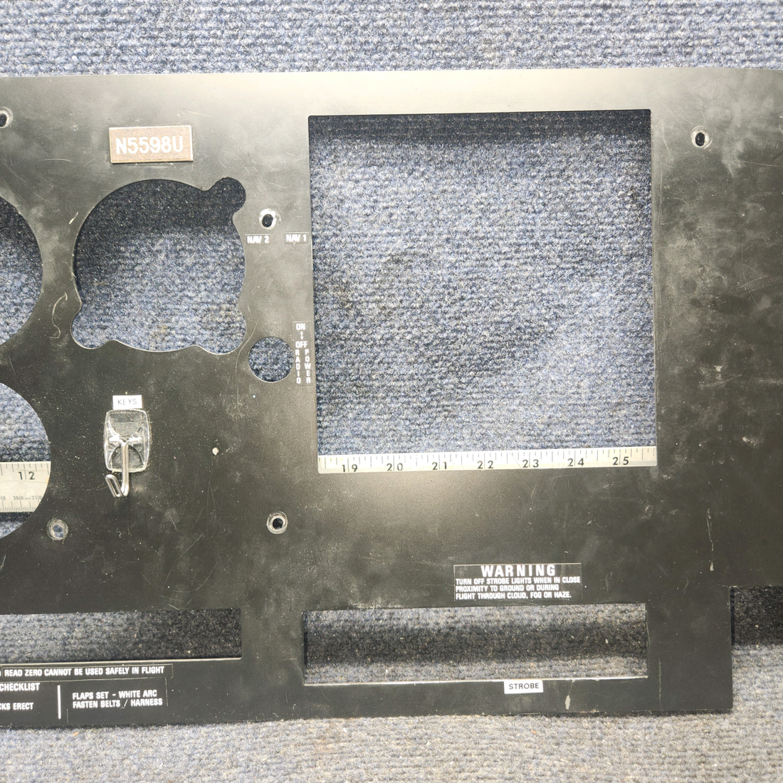 Used aircraft parts for sale, Custom  Instrument Panel Piper PA28-140 Custom-Built Instrument Panel for Garmin G5s