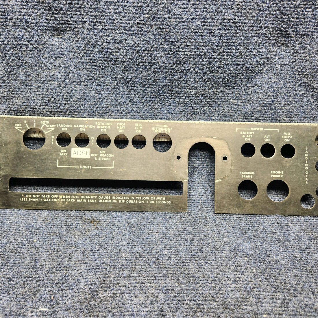 Used aircraft parts for sale, 169-324073-1 Beechcraft C23 SUNDOWNER PANEL INSTRUMENT SUB
