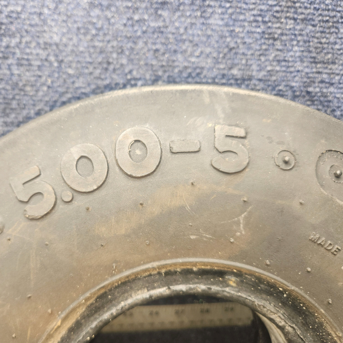 Used aircraft parts for sale, 5.00-5 Air Hawk 5.00-5 Cessna 172E Tire 6 PLY with tube