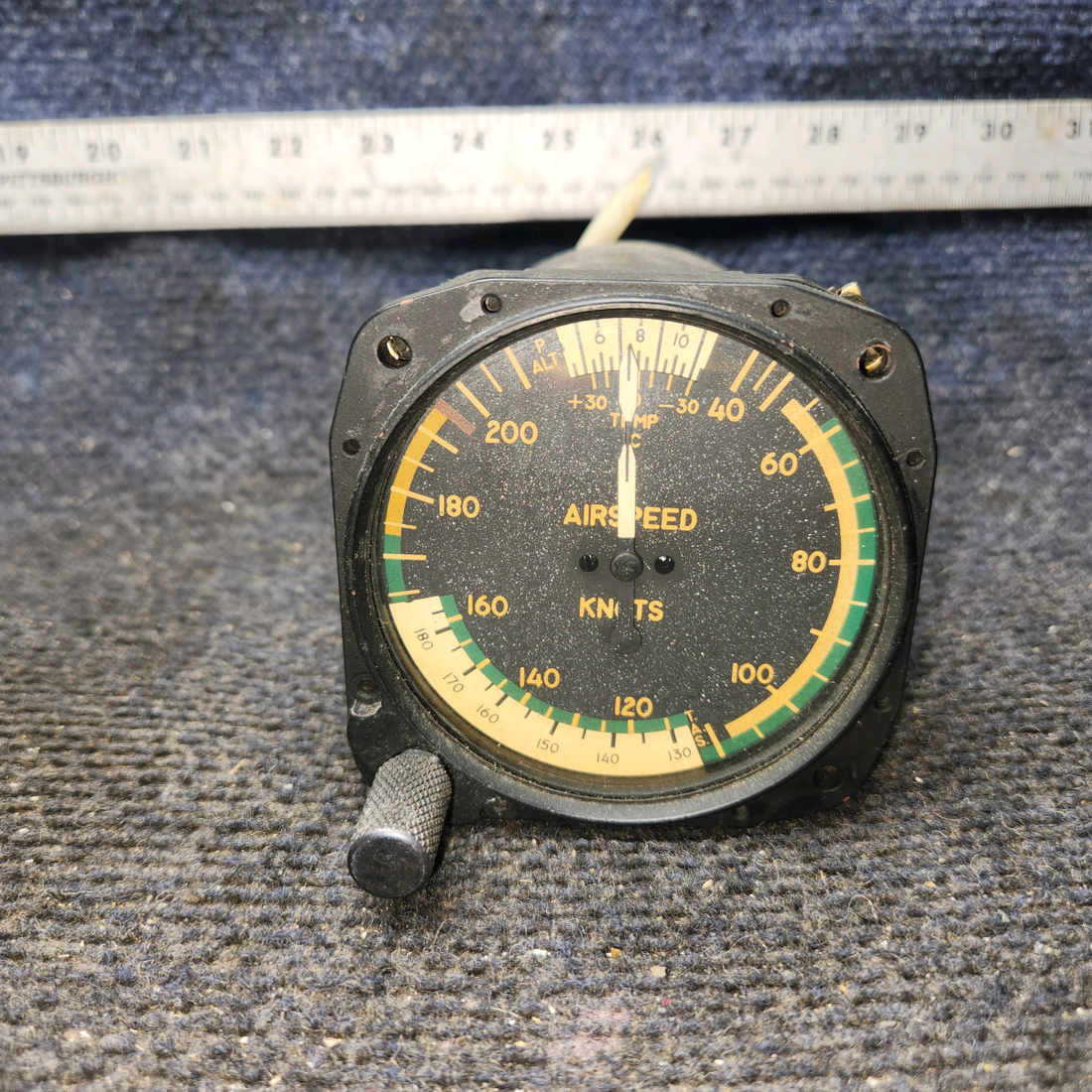 Used aircraft parts for sale, 820308-511 2024-21-1910 Mac Leod Instruments Mooney M20J Airspeed Indicator
