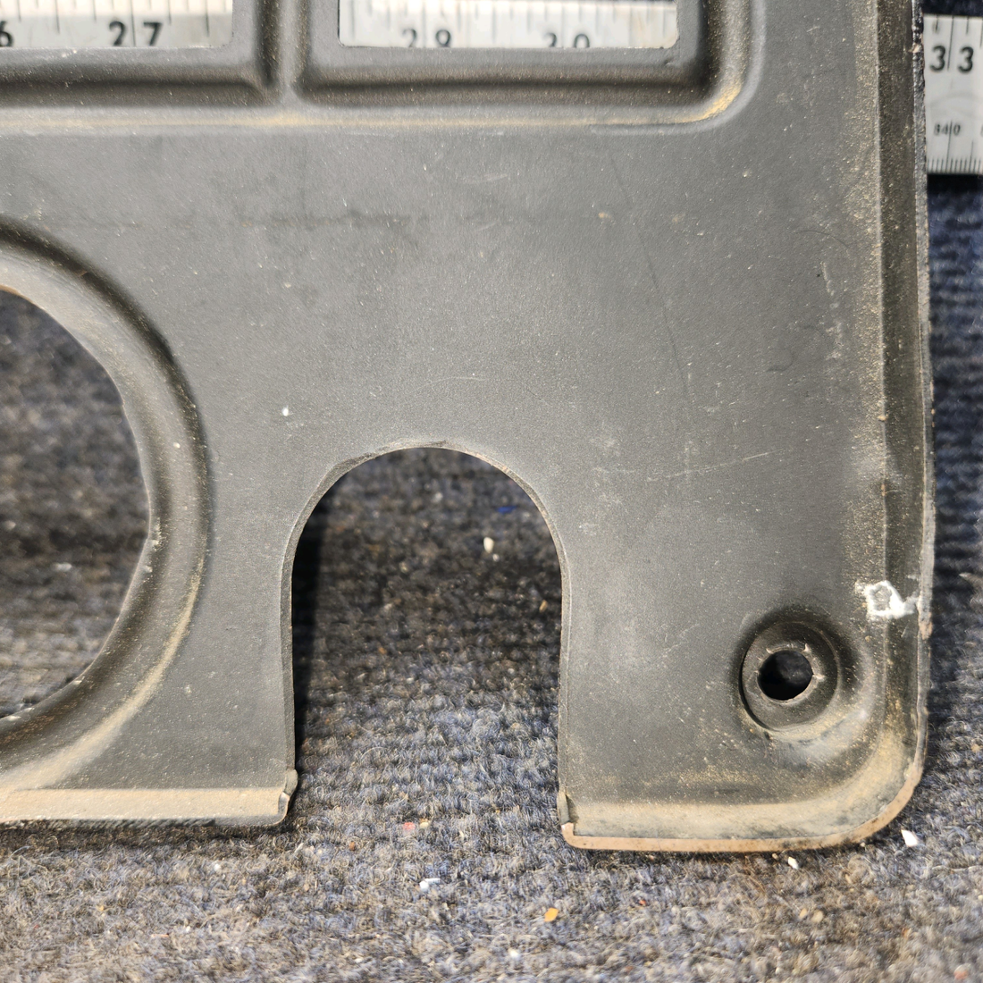 Used aircraft parts for sale, 0513319-4-418 Cessna 172 E Engine Instruments Cover Panel (Black)