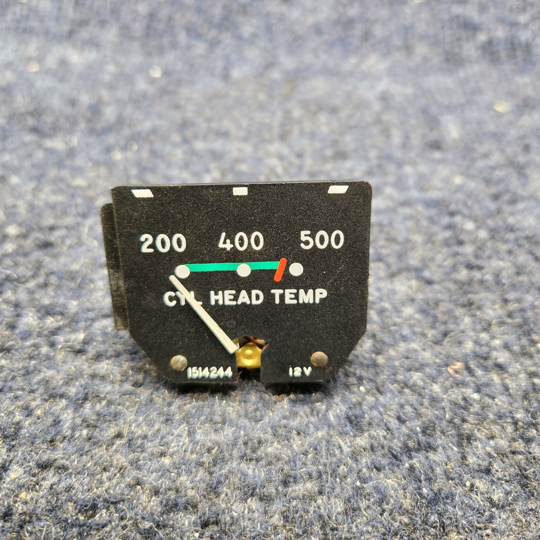 Used aircraft parts for sale, 1514244 BEECHCRAFT F35 CYLINDER HEAD TEMP GAUGE INDICATOR 12 VOLTS