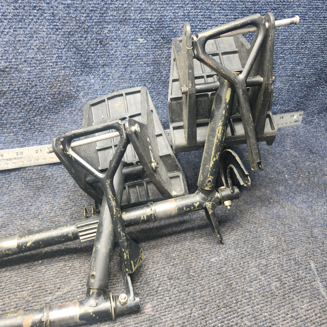 Used aircraft parts for sale, 2467001-2, 2467001-1 Cessna C172RG Rudder Bar and Pedal Set –LH/RH