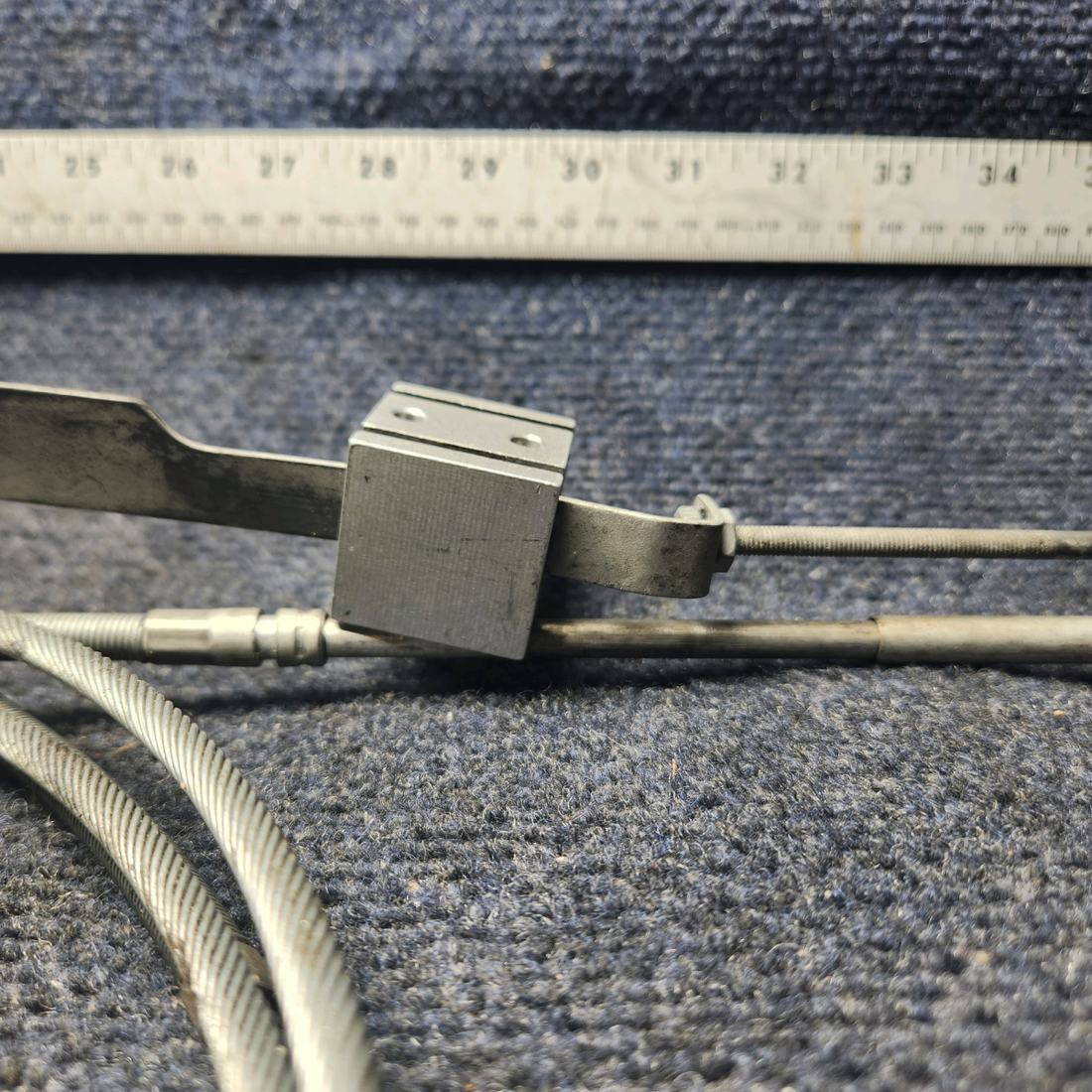 Used aircraft parts for sale, 50‑389010‑29 BEECHCRAFT 95-55B Left-Hand Propeller Push/Pull Control Cable 140"