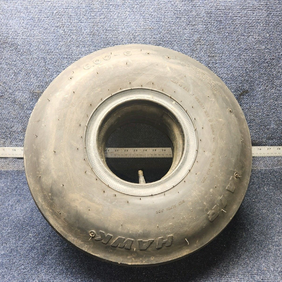 Used aircraft parts for sale, 30843 Air Hawk piper PA-28-181 6.00-6 4-Ply Type III Aircraft Tire with Tube