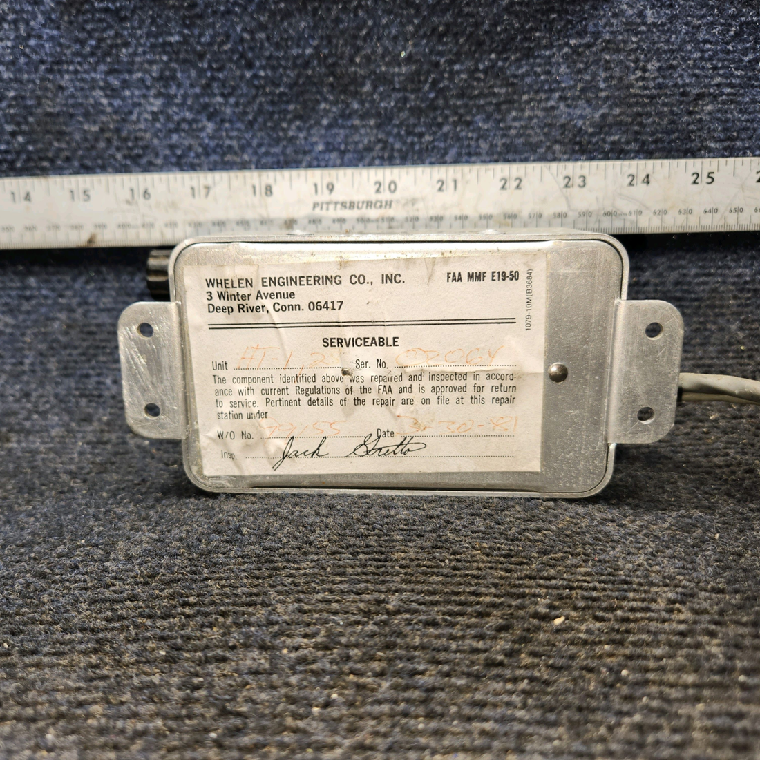 Used aircraft parts for sale, A490,T1-28 Whelen HT-1, 2 Strobe Light Power Supply (28V)