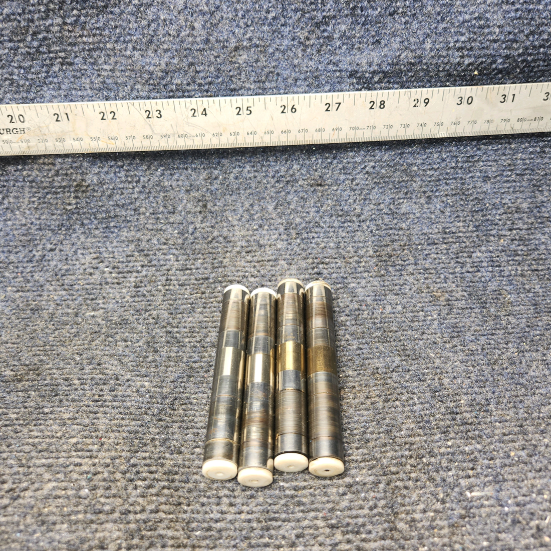 Used aircraft parts for sale, LW-13790 Lycoming O-320 Piper PA28-140 Rocker Valve Shaft with Button – Set of 4